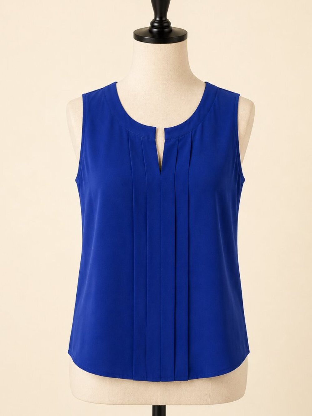 Kate Spade Silk Royal Blue Sleeveless Top, Size 10